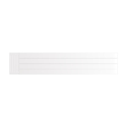 Eastbrook Flat Gloss White Radiator Cover Plates With Lines