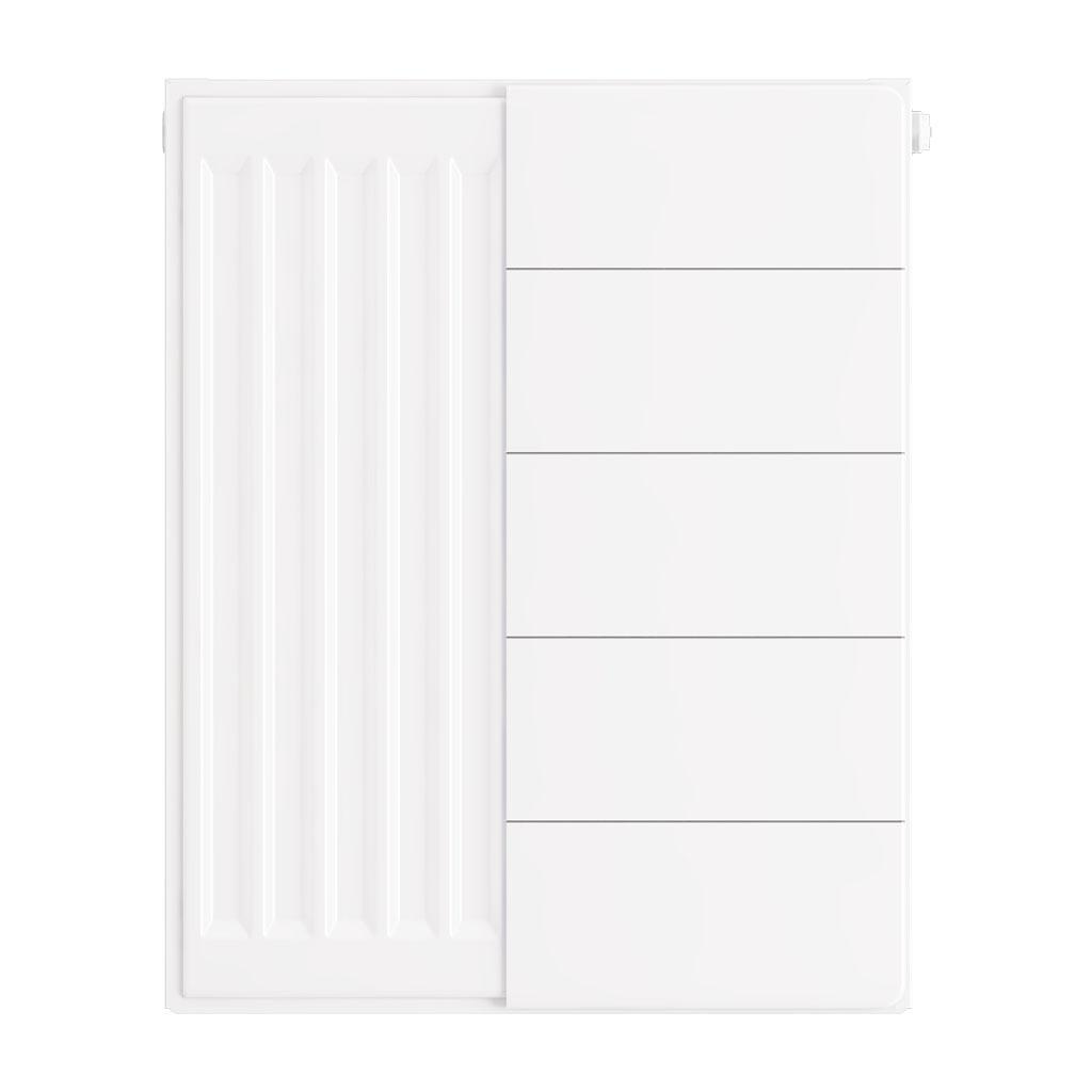 Eastbrook Flat Gloss White Radiator Cover Plates With Lines