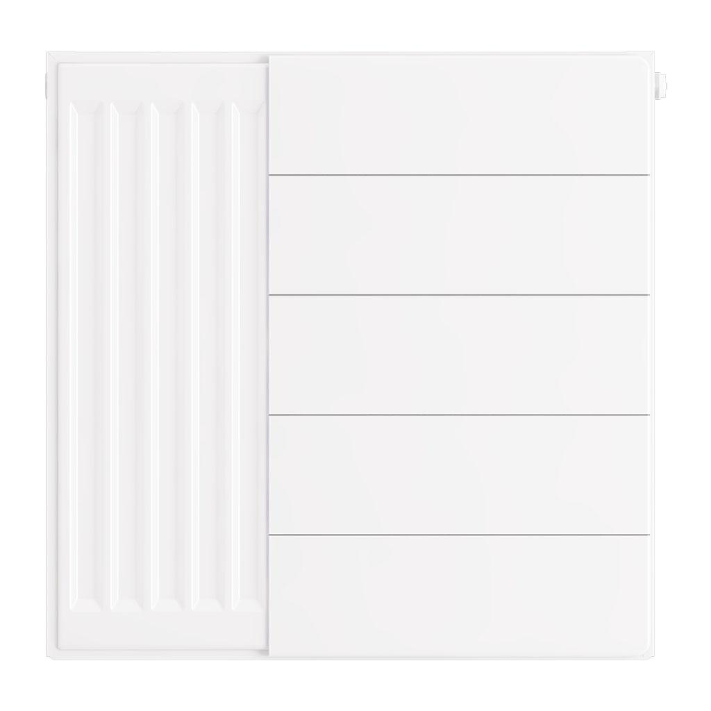 Eastbrook Flat Gloss White Radiator Cover Plates With Lines