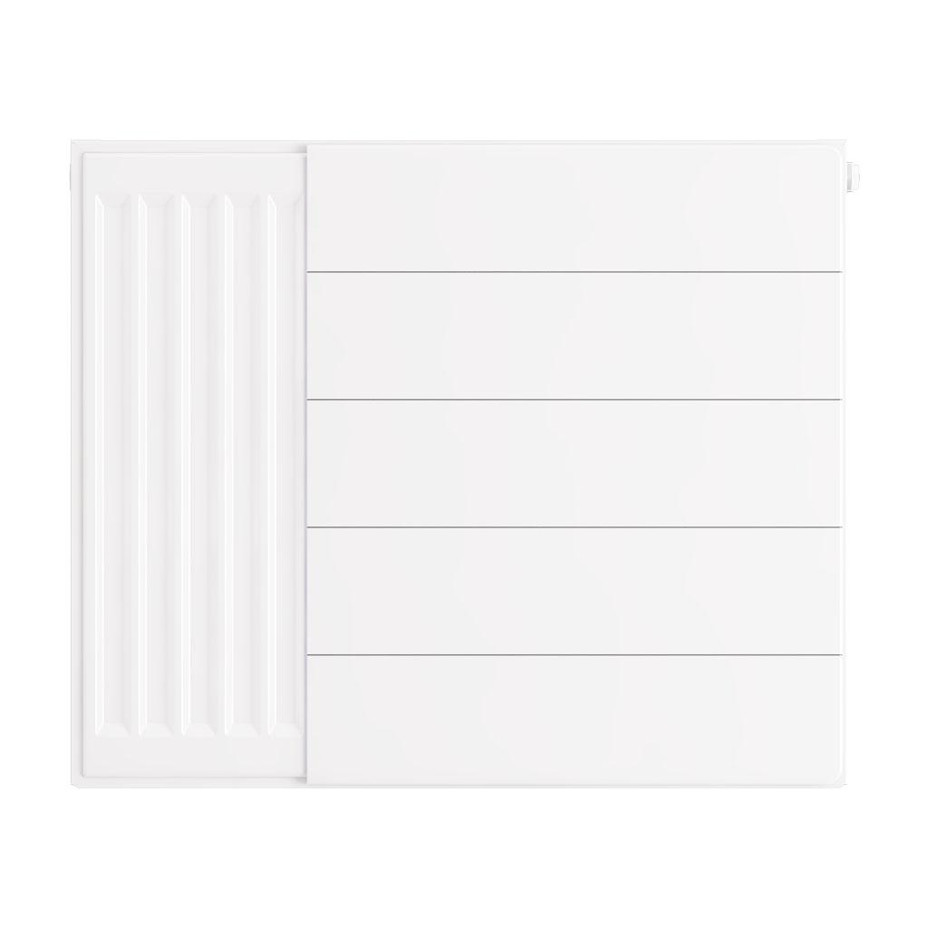 Eastbrook Flat Gloss White Radiator Cover Plates With Lines