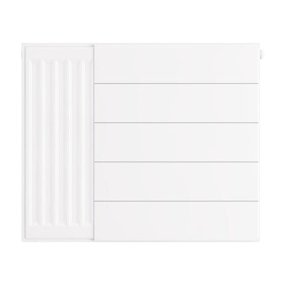 Eastbrook Flat Gloss White Radiator Cover Plates With Lines