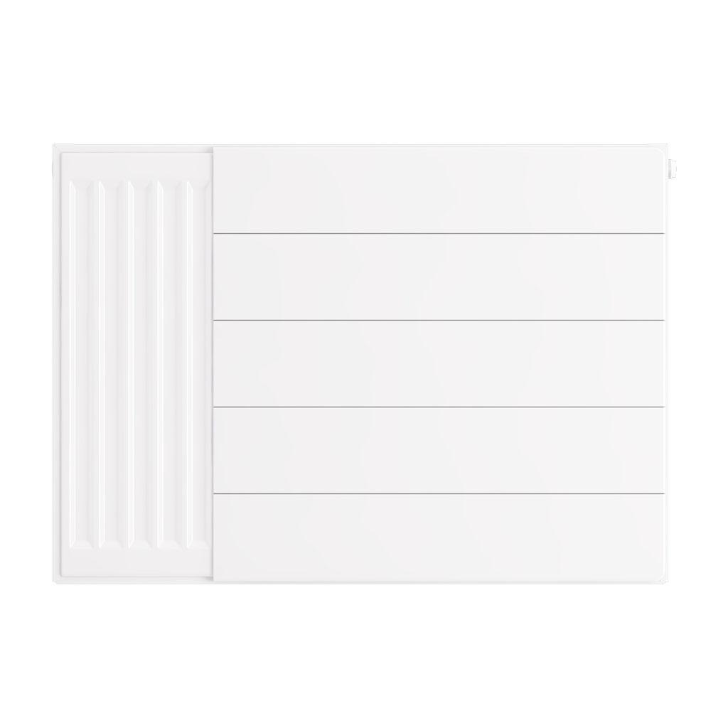 Eastbrook Flat Gloss White Radiator Cover Plates With Lines