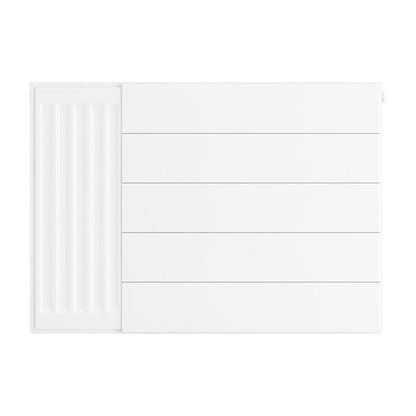 Eastbrook Flat Gloss White Radiator Cover Plates With Lines