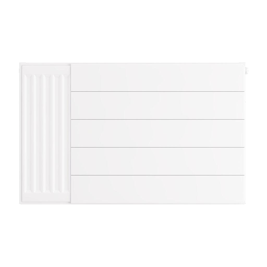 Eastbrook Flat Gloss White Radiator Cover Plates With Lines