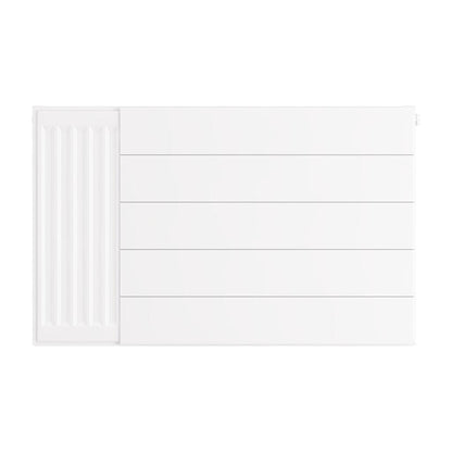 Eastbrook Flat Gloss White Radiator Cover Plates With Lines