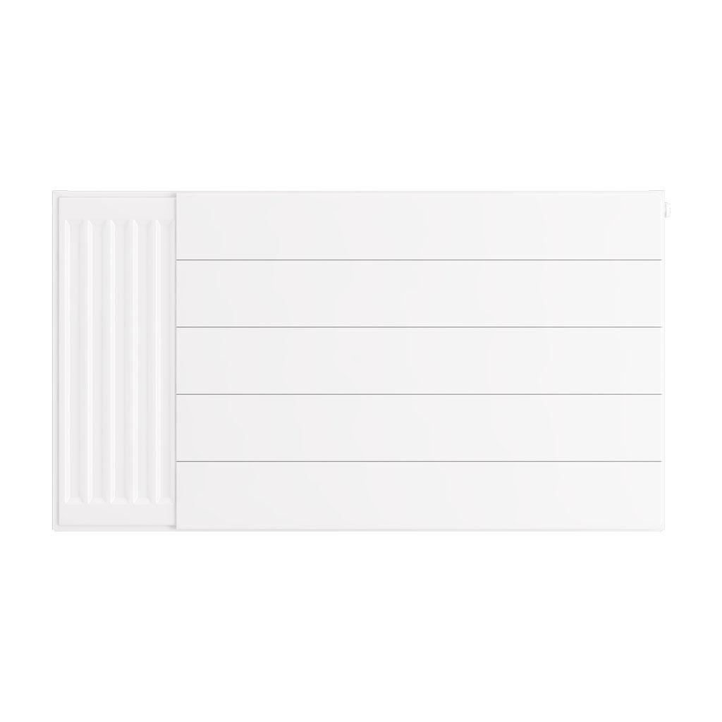 Eastbrook Flat Gloss White Radiator Cover Plates With Lines