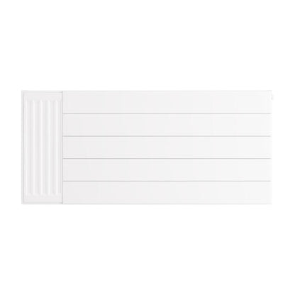 Eastbrook Flat Gloss White Radiator Cover Plates With Lines