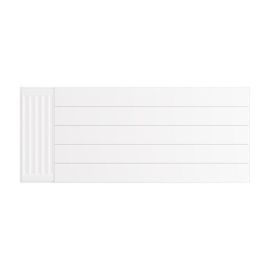 Eastbrook Flat Gloss White Radiator Cover Plates With Lines