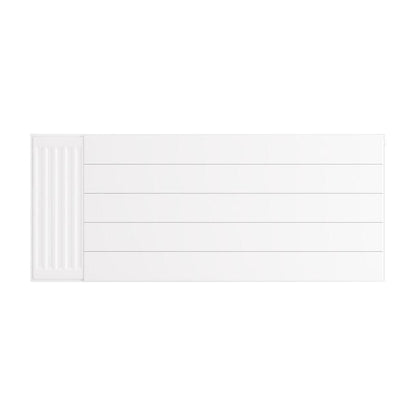 Eastbrook Flat Gloss White Radiator Cover Plates With Lines