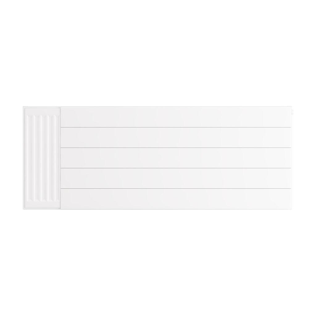 Eastbrook Flat Gloss White Radiator Cover Plates With Lines