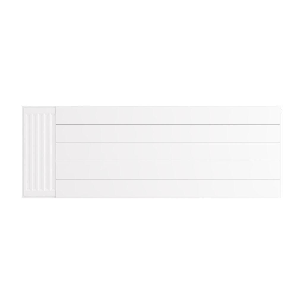 Eastbrook Flat Gloss White Radiator Cover Plates With Lines