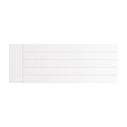 Eastbrook Flat Gloss White Radiator Cover Plates With Lines