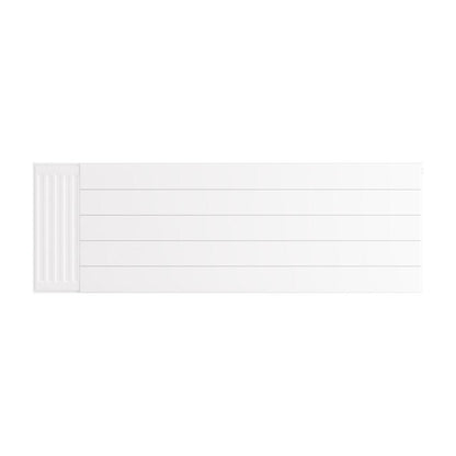 Eastbrook Flat Gloss White Radiator Cover Plates With Lines