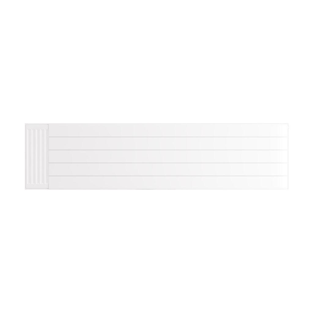 Eastbrook Flat Gloss White Radiator Cover Plates With Lines