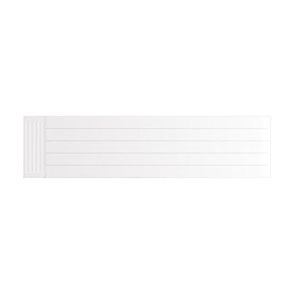 Eastbrook Flat Gloss White Radiator Cover Plates With Lines