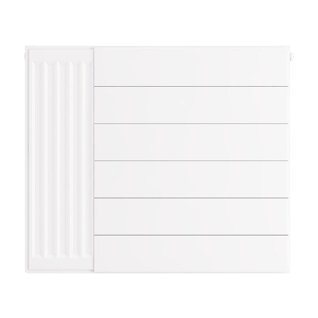 Eastbrook Flat Gloss White Radiator Cover Plates With Lines