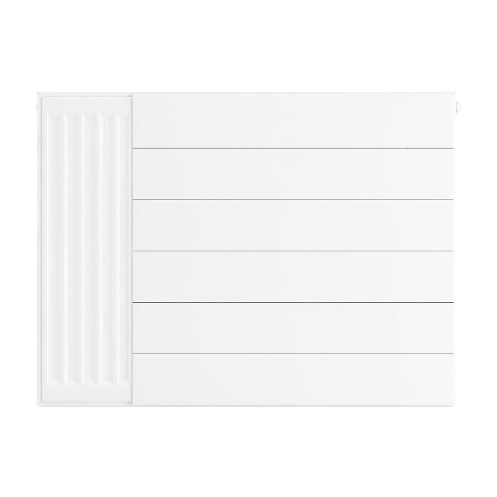 Eastbrook Flat Gloss White Radiator Cover Plates With Lines