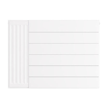 Eastbrook Flat Gloss White Radiator Cover Plates With Lines