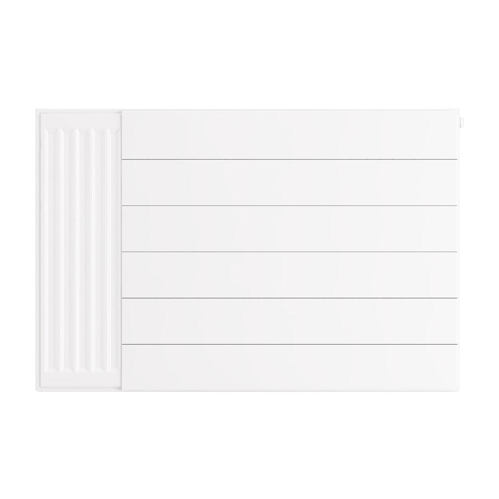 Eastbrook Flat Gloss White Radiator Cover Plates With Lines