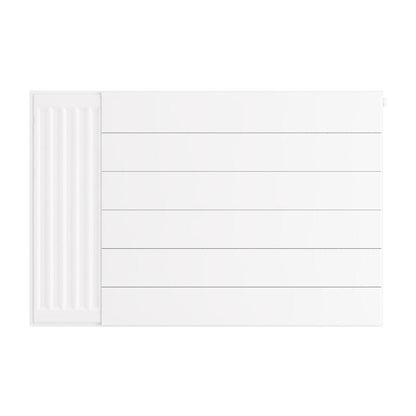 Eastbrook Flat Gloss White Radiator Cover Plates With Lines