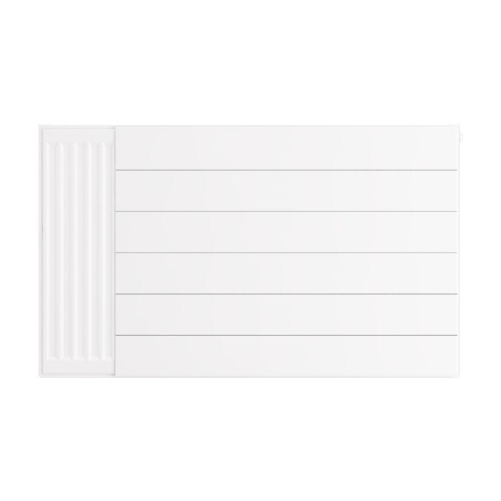 Eastbrook Flat Gloss White Radiator Cover Plates With Lines