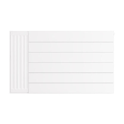 Eastbrook Flat Gloss White Radiator Cover Plates With Lines