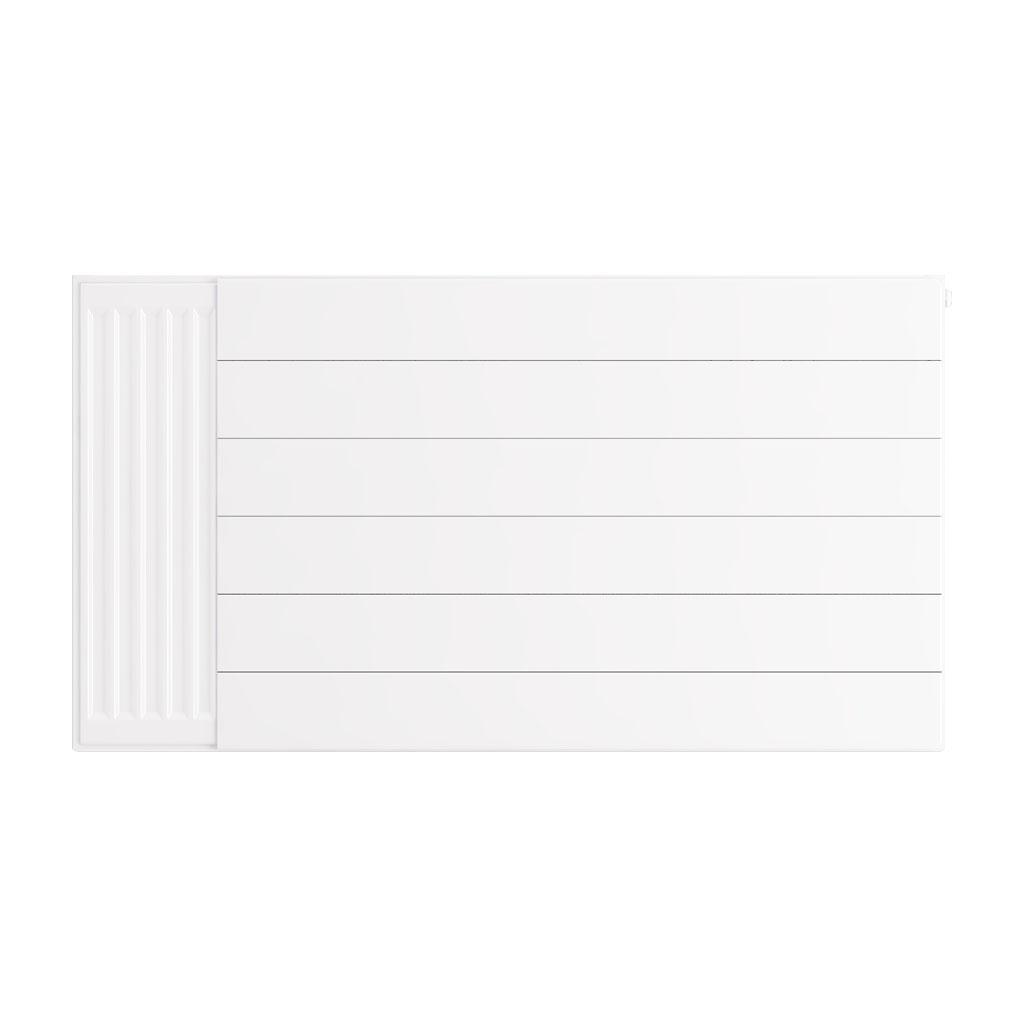 Eastbrook Flat Gloss White Radiator Cover Plates With Lines