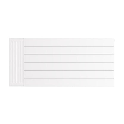 Eastbrook Flat Gloss White Radiator Cover Plates With Lines