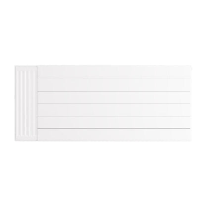 Eastbrook Flat Gloss White Radiator Cover Plates With Lines