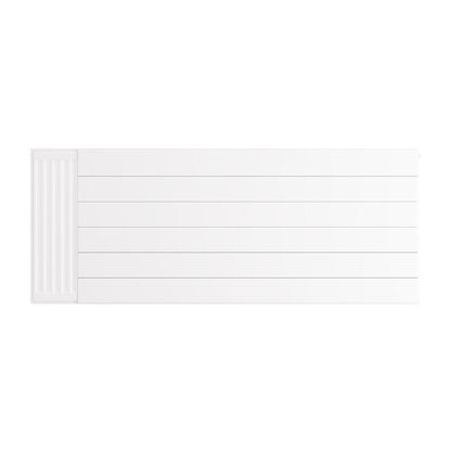 Eastbrook Flat Gloss White Radiator Cover Plates With Lines