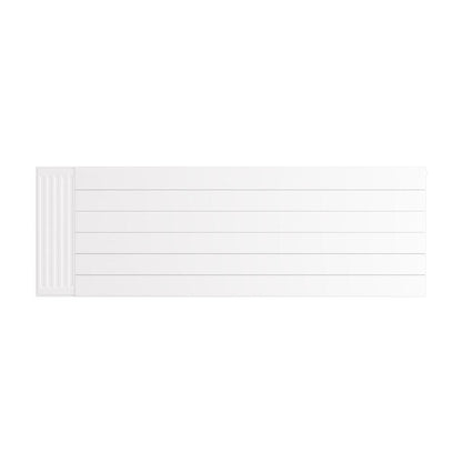 Eastbrook Flat Gloss White Radiator Cover Plates With Lines