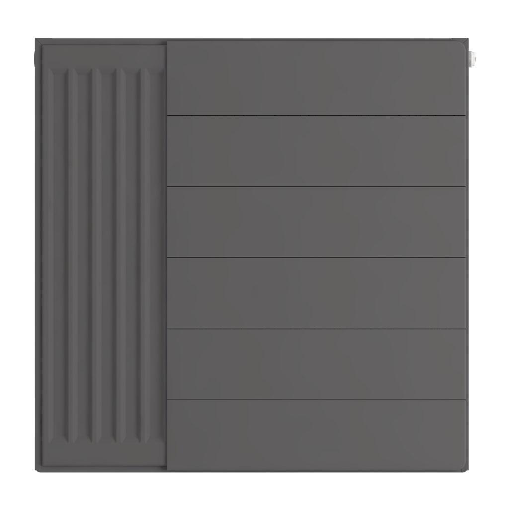 Eastbrook Flat Matt Anthracite Radiator Cover Plates With Lines