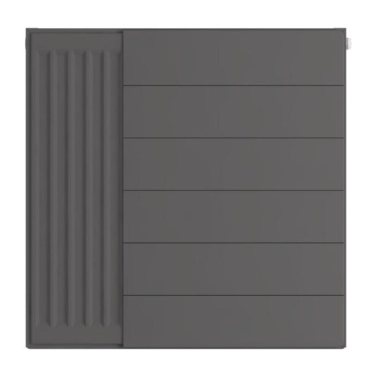 Eastbrook Flat Matt Anthracite Radiator Cover Plates With Lines