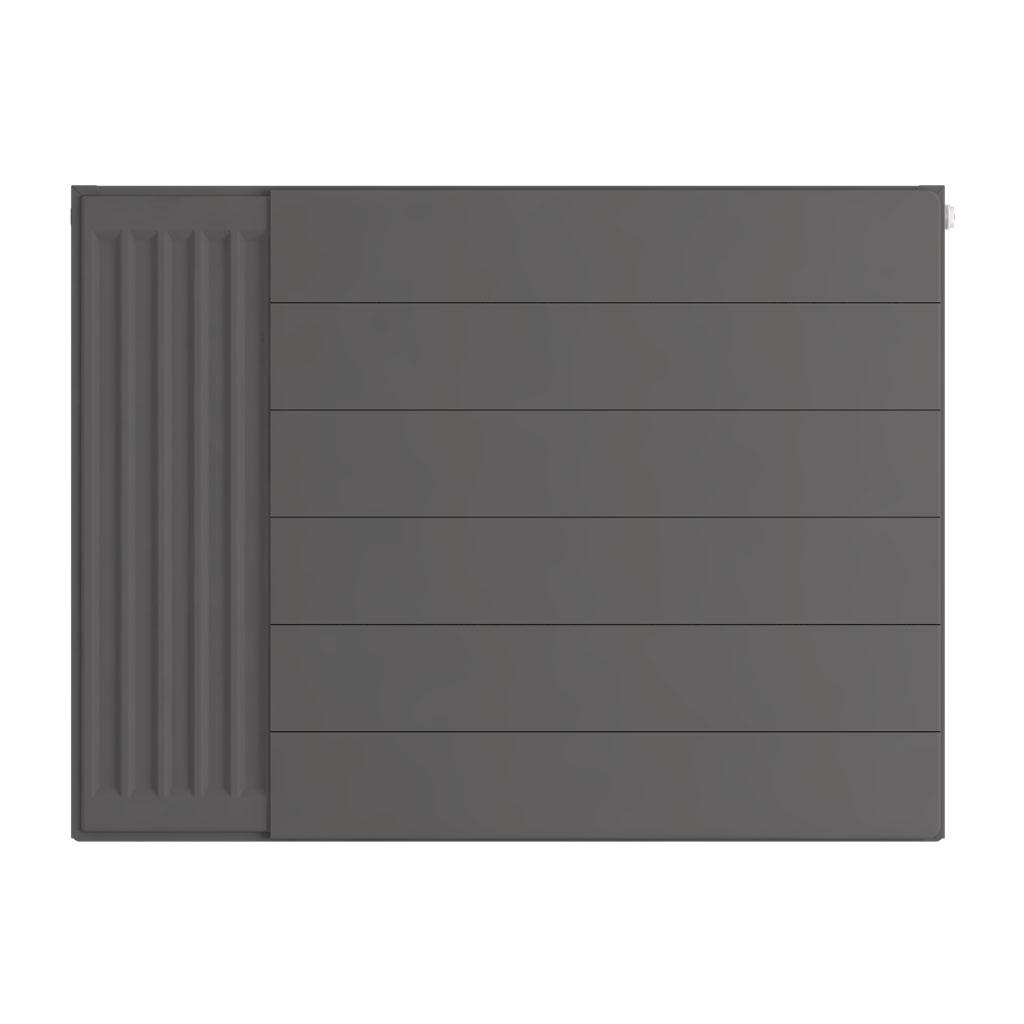 Eastbrook Flat Matt Anthracite Radiator Cover Plates With Lines