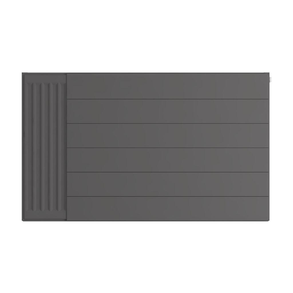 Eastbrook Flat Matt Anthracite Radiator Cover Plates With Lines