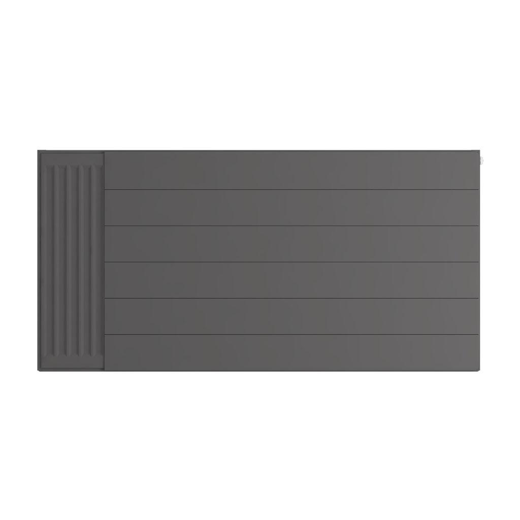 Eastbrook Flat Matt Anthracite Radiator Cover Plates With Lines