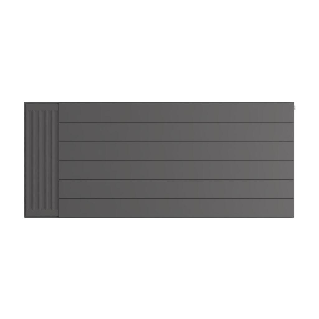 Eastbrook Flat Matt Anthracite Radiator Cover Plates With Lines