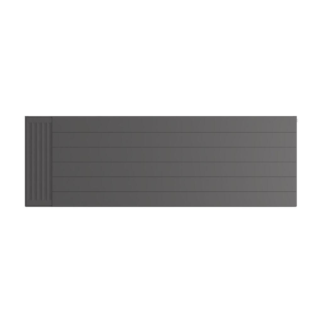 Eastbrook Flat Matt Anthracite Radiator Cover Plates With Lines