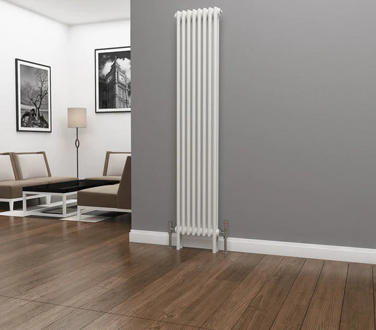 Eastgate Lazarus White Vertical 3 Column Radiators 1800mm x 564mm
