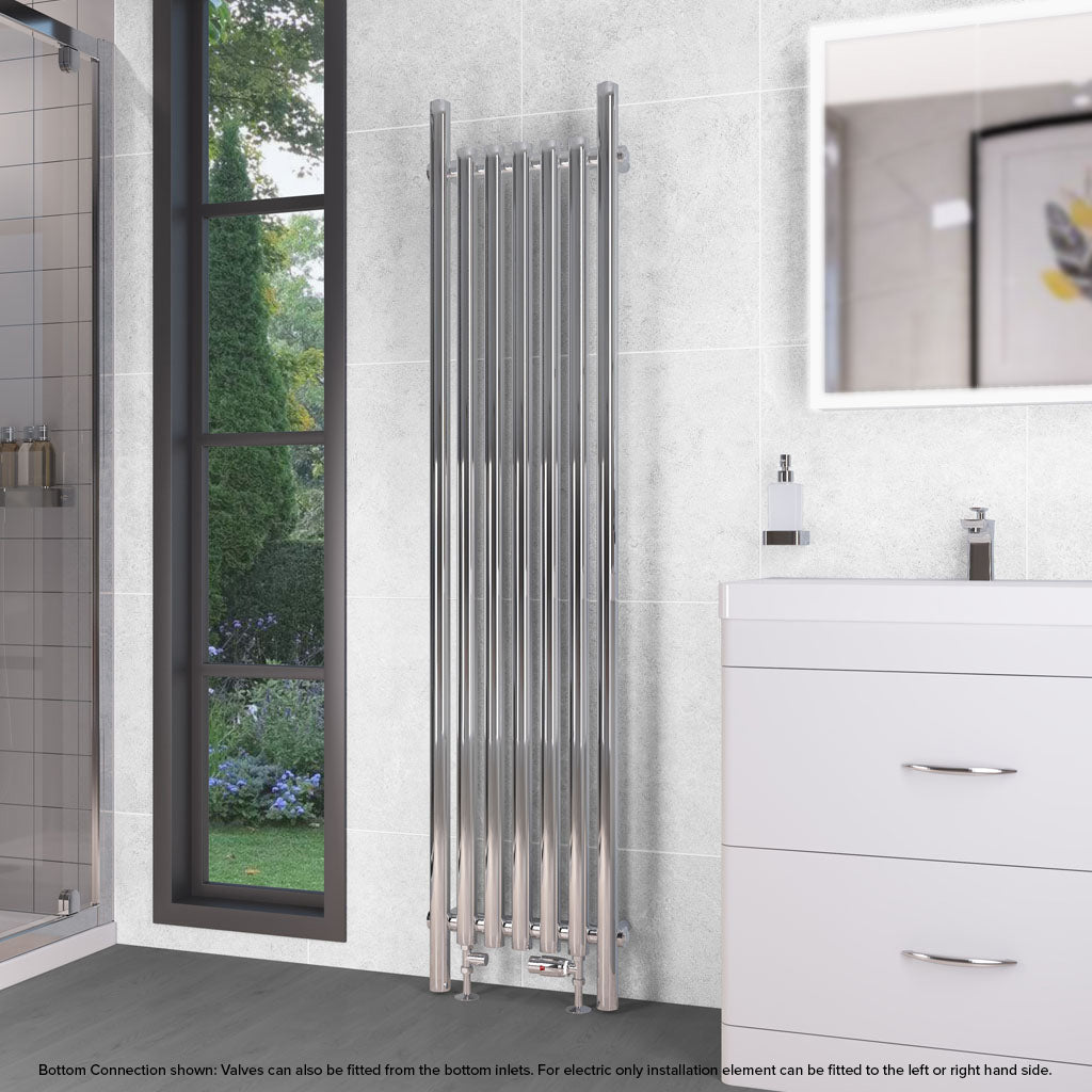 Eastbrook Lambourne Chrome Designer Radiator 1800mm x 420mm 89.1701