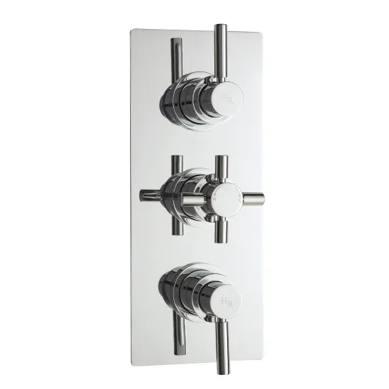 Hudson Reed Tec Pura Chrome Triple Thermostatic Shower Valve With Diverter