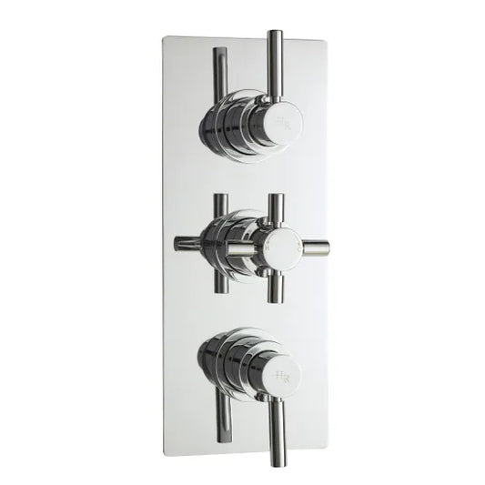 Hudson Reed Tec Pura Chrome Triple Thermostatic Shower Valve With Diverter