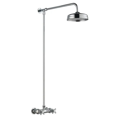 Old London Chrome Thermostatic Bar Shower Valve & Rigid Riser