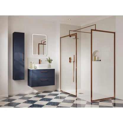 Nuie Arvan Brushed Bronze Twin Thermostatic Shower Valve