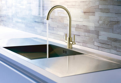 Just Taps Newbury Sink Mixer Brushed Brass