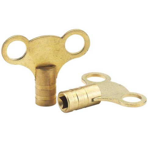 Radiator Bleed Key for Bleeding Radiators and Towel Rails Solid Brass- Pack of 10