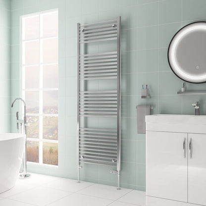 Eastbrook Biava Hidden Vent Straight Chrome Towel Rails - Various Sizes