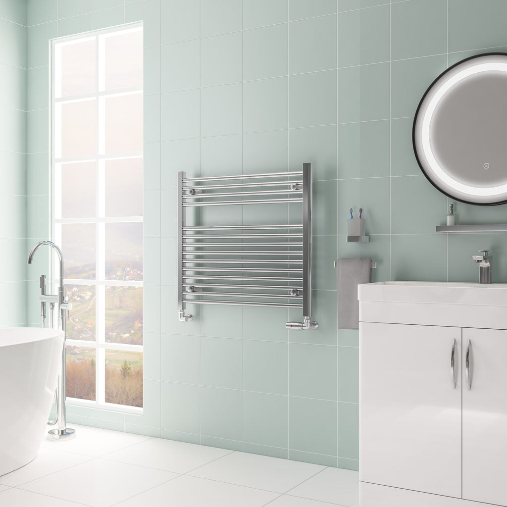 Eastbrook Biava Hidden Vent Straight Chrome Towel Rails - Various Sizes