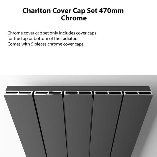 Eastbrook Charlton Chrome Cover Cap Set 470mm