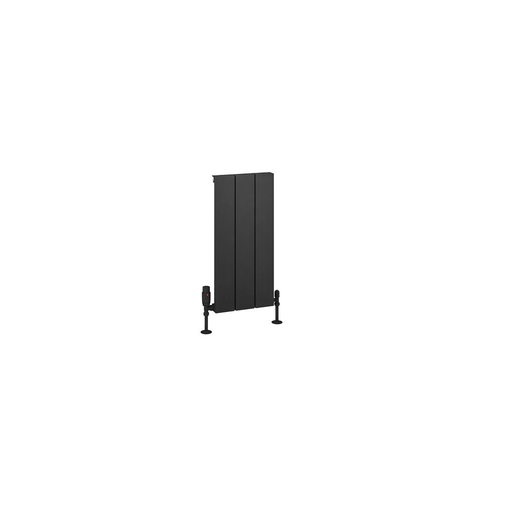 Eastbrook Charlton Matt Anthracite Vertical Aluminium Radiator 600mm High x 280mm Wide Cut Out Image